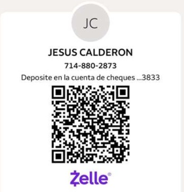 Datos bancarios y Zelle